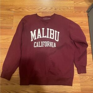 Maroon Malibu California Sweatshirt